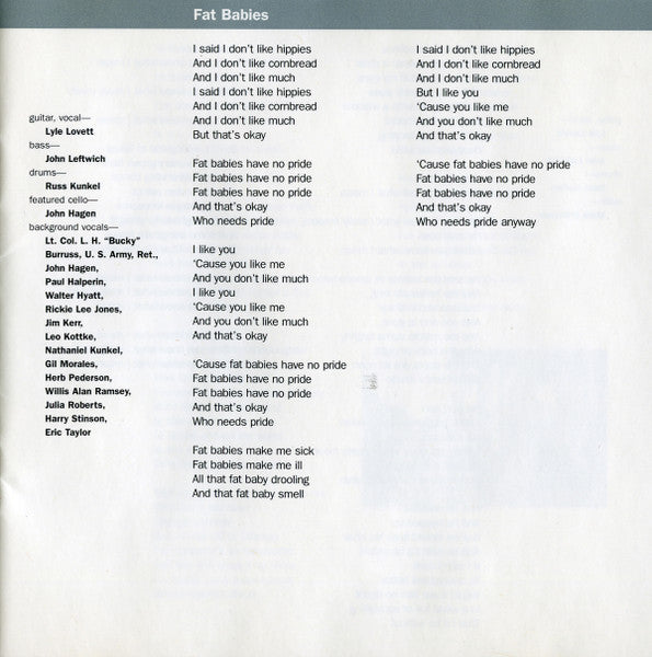 Lyle Lovett - I Love Everybody