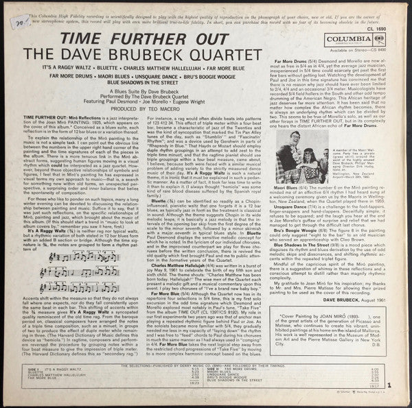 The Dave Brubeck Quartet - Time Further Out (Miro Reflections)