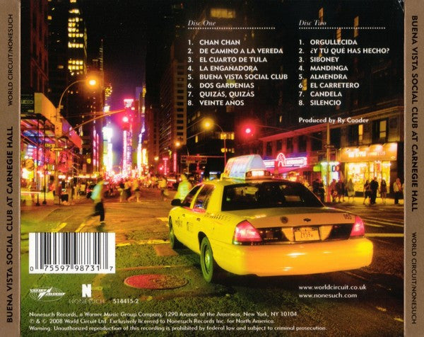 Buena Vista Social Club - Buena Vista Social Club At Carnegie Hall
