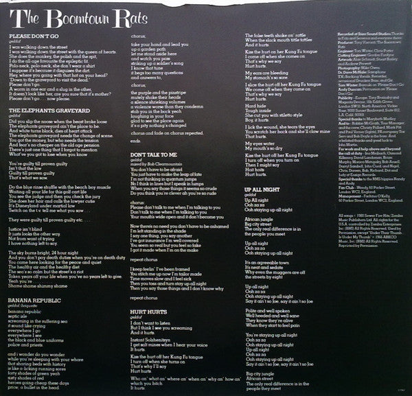 The Boomtown Rats - Mondo Bongo