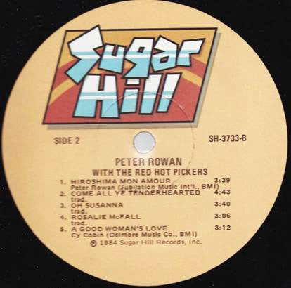 Peter Rowan - Peter Rowan With The Red Hot Pickers