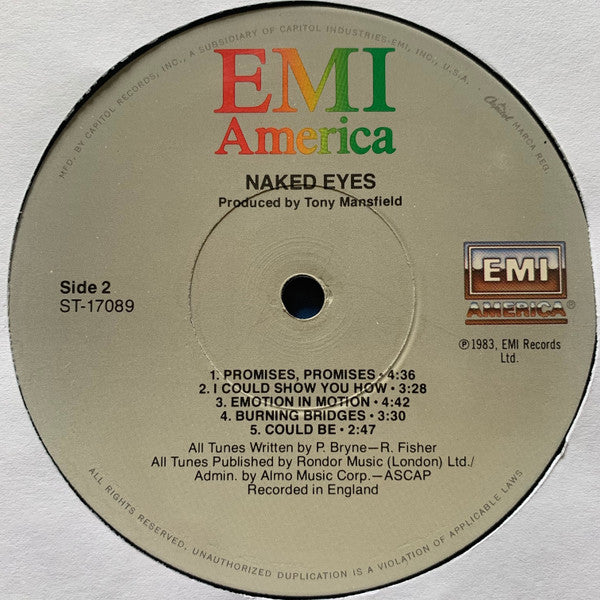 Naked Eyes - Naked Eyes