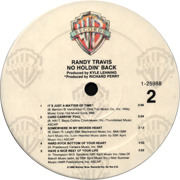Randy Travis - No Holdin' Back