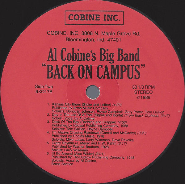 The Big Band Of Al Cobine - Back On Campus