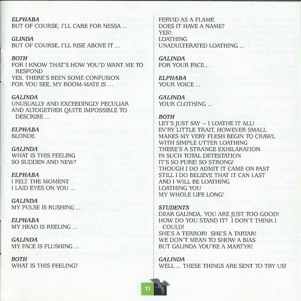 Stephen Schwartz - Wicked (Original Broadway Cast Recording)