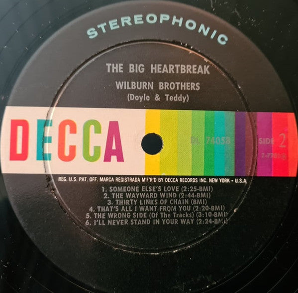 The Wilburn Brothers - The Big Heartbreak
