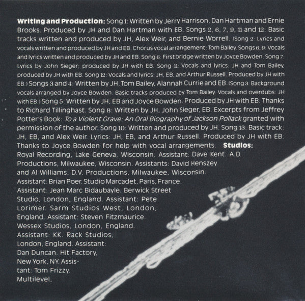 Jerry Harrison: Casual Gods - Walk On Water