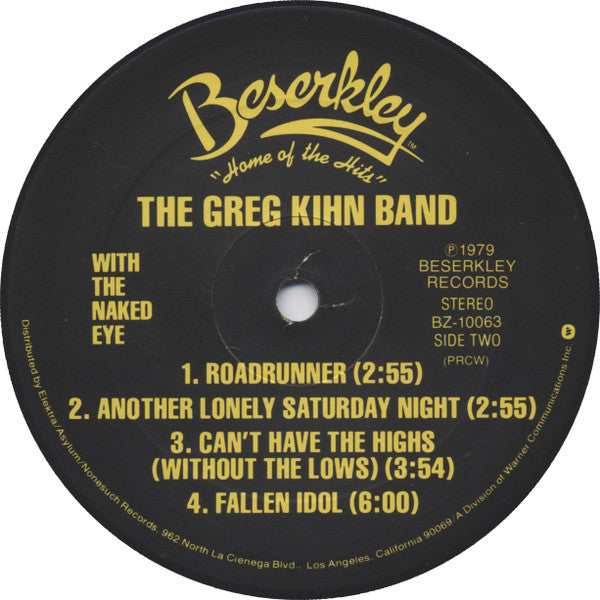 Greg Kihn Band - With The Naked Eye