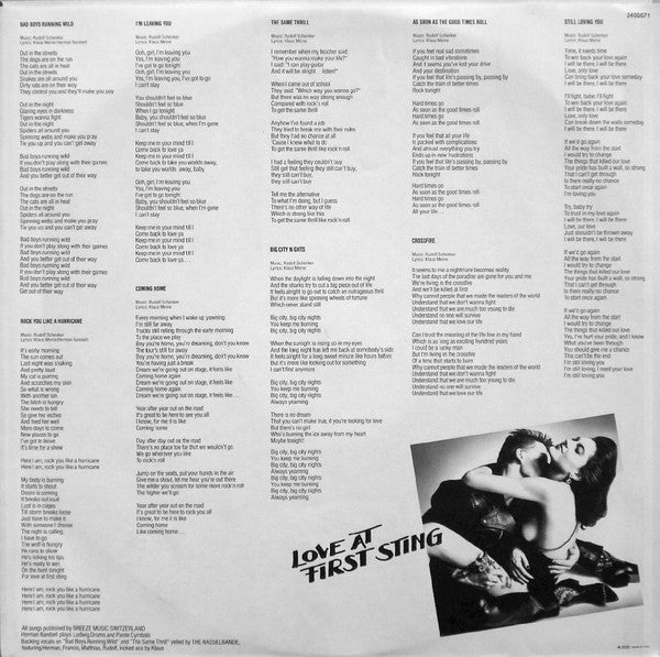Scorpions - Love At First Sting
