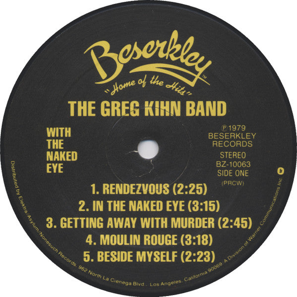 Greg Kihn Band - With The Naked Eye