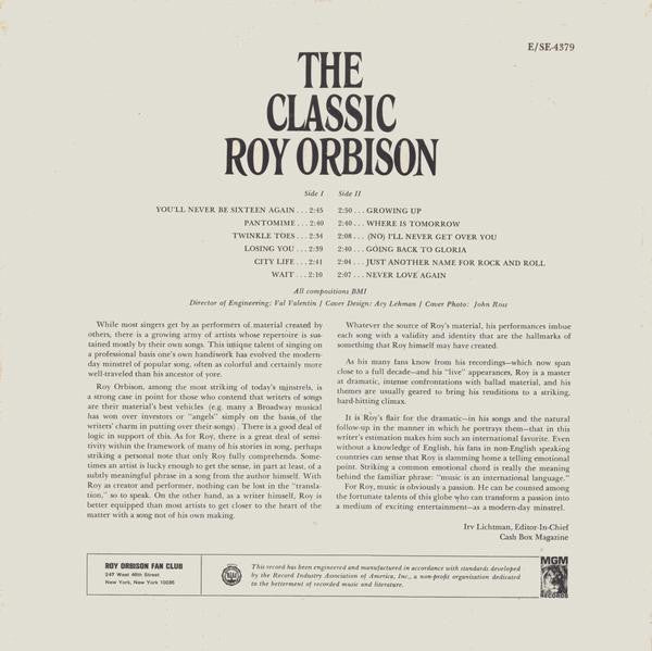 Roy Orbison - The Classic Roy Orbison