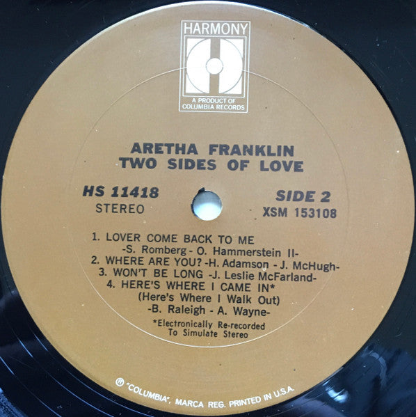 Aretha Franklin - Two Sides Of Love