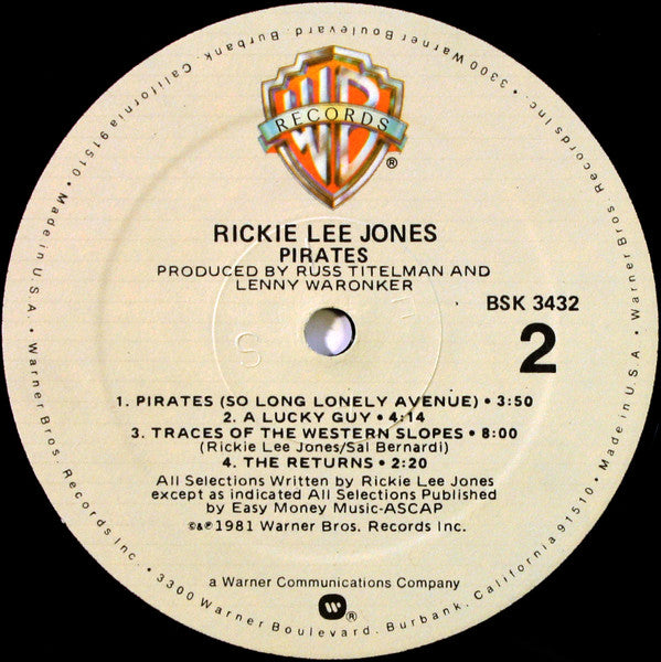 Rickie Lee Jones - Pirates