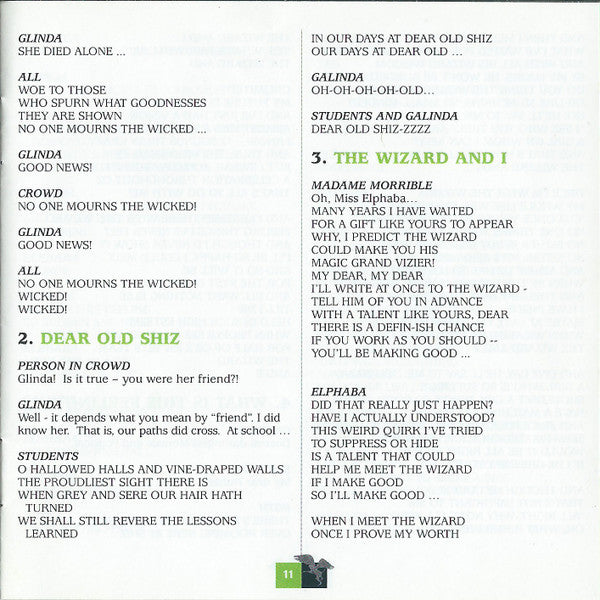 Stephen Schwartz - Wicked (Original Broadway Cast Recording)