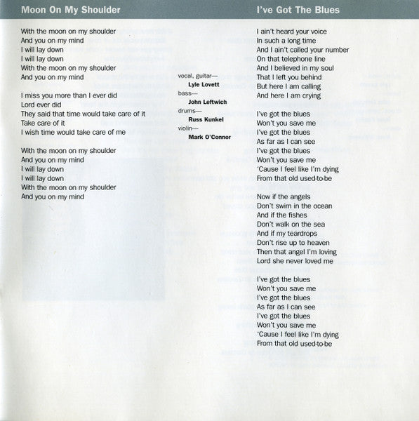 Lyle Lovett - I Love Everybody
