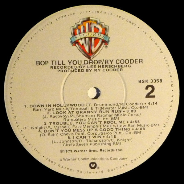 Ry Cooder - Bop Till You Drop