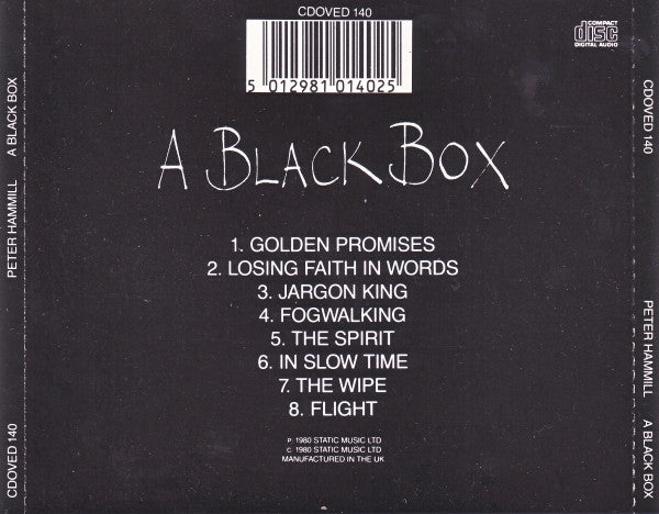 Peter Hammill - A Black Box