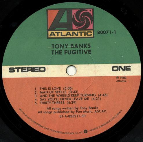 Tony Banks - The Fugitive