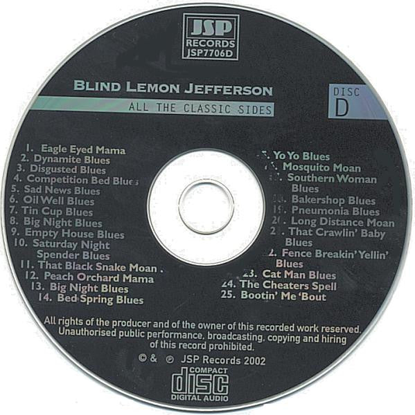 Blind Lemon Jefferson - The Complete 94 Classic Sides Remastered