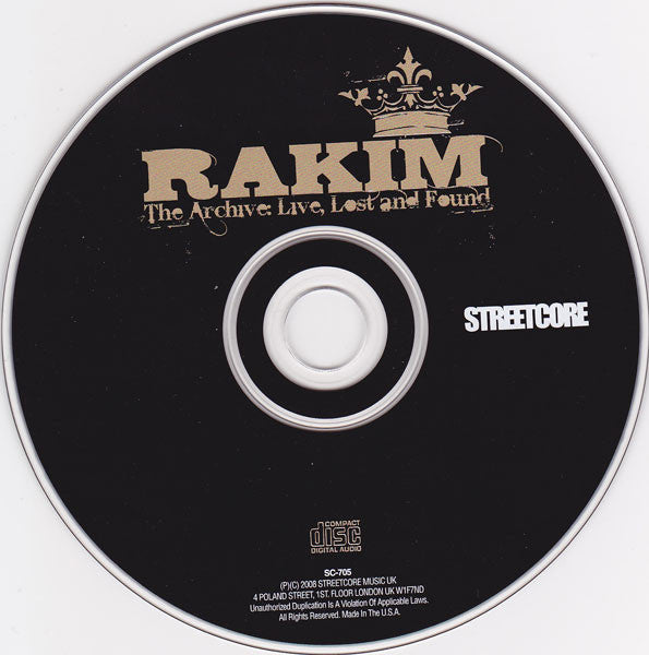 Rakim - The Archive: Live, Lost And Found