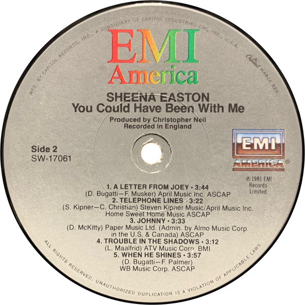 Sheena Easton - You Could Have Been With Me
