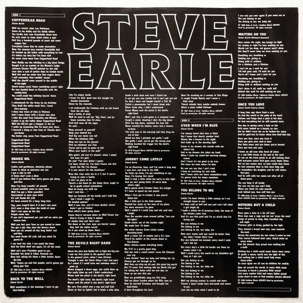 Steve Earle - Copperhead Road