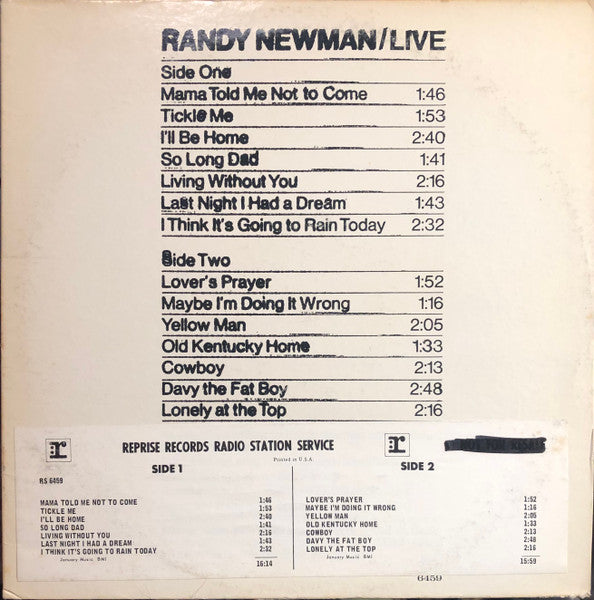 Randy Newman - Live