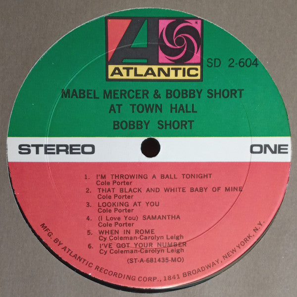 Mabel Mercer - Mabel Mercer & Bobby Short At Town Hall