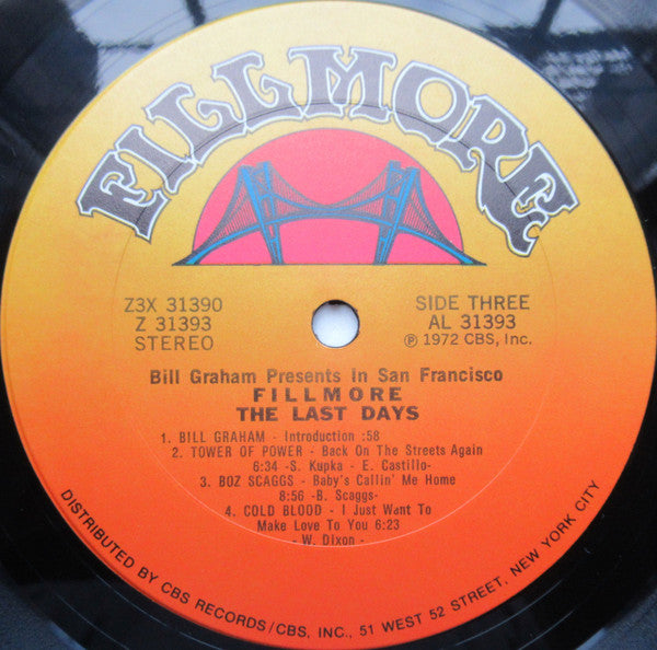 Various - Fillmore - The Last Days