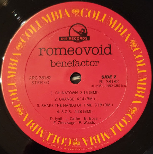 Romeo Void - Benefactor