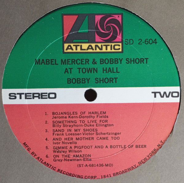 Mabel Mercer - Mabel Mercer & Bobby Short At Town Hall