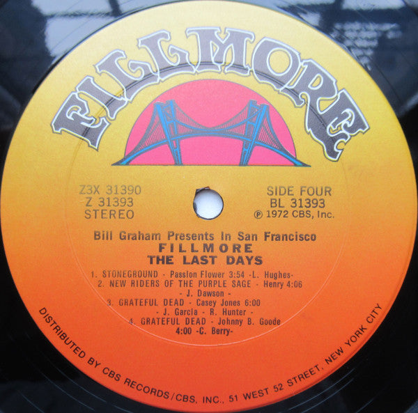 Various - Fillmore - The Last Days