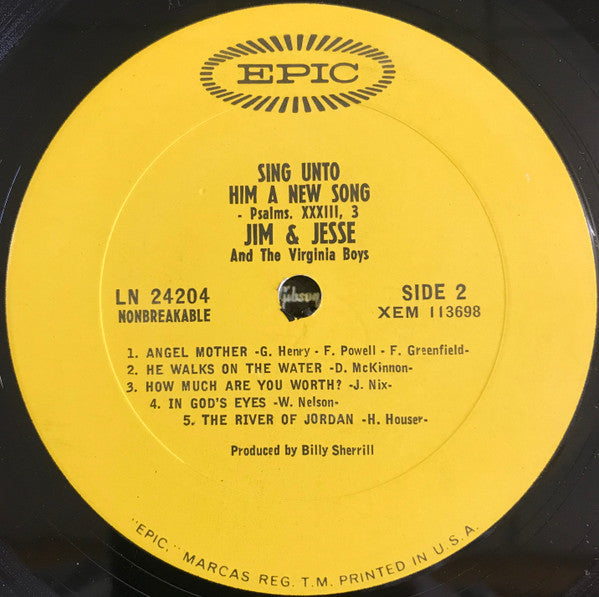 Jim & Jesse And The Virginia Boys - Sing Unto Him A New Song