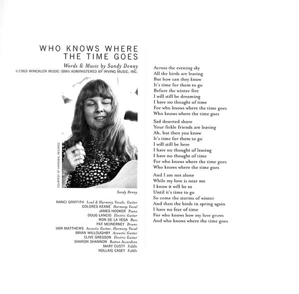 Nanci Griffith - Other Voices, Too (A Trip Back To Bountiful)