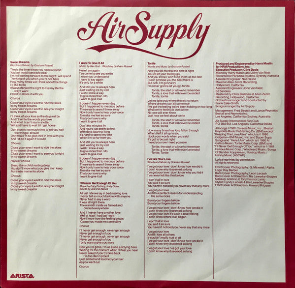 Air Supply - The One That You Love