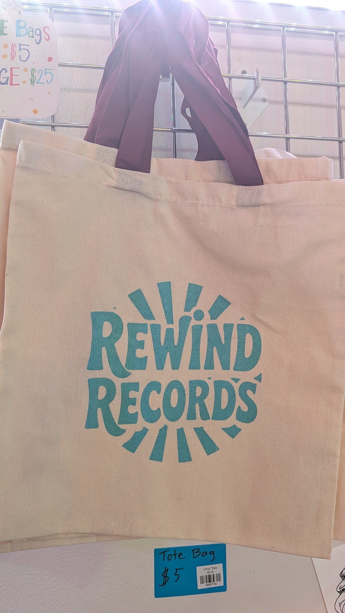 Rewind Records Tote