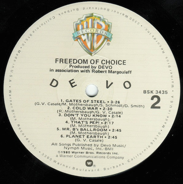 Devo - Freedom Of Choice