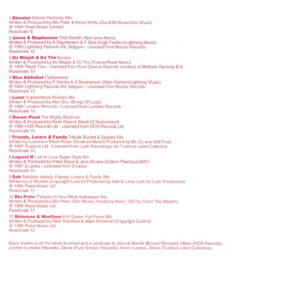 Various - Best Of Reactivate
