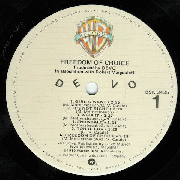 Devo - Freedom Of Choice