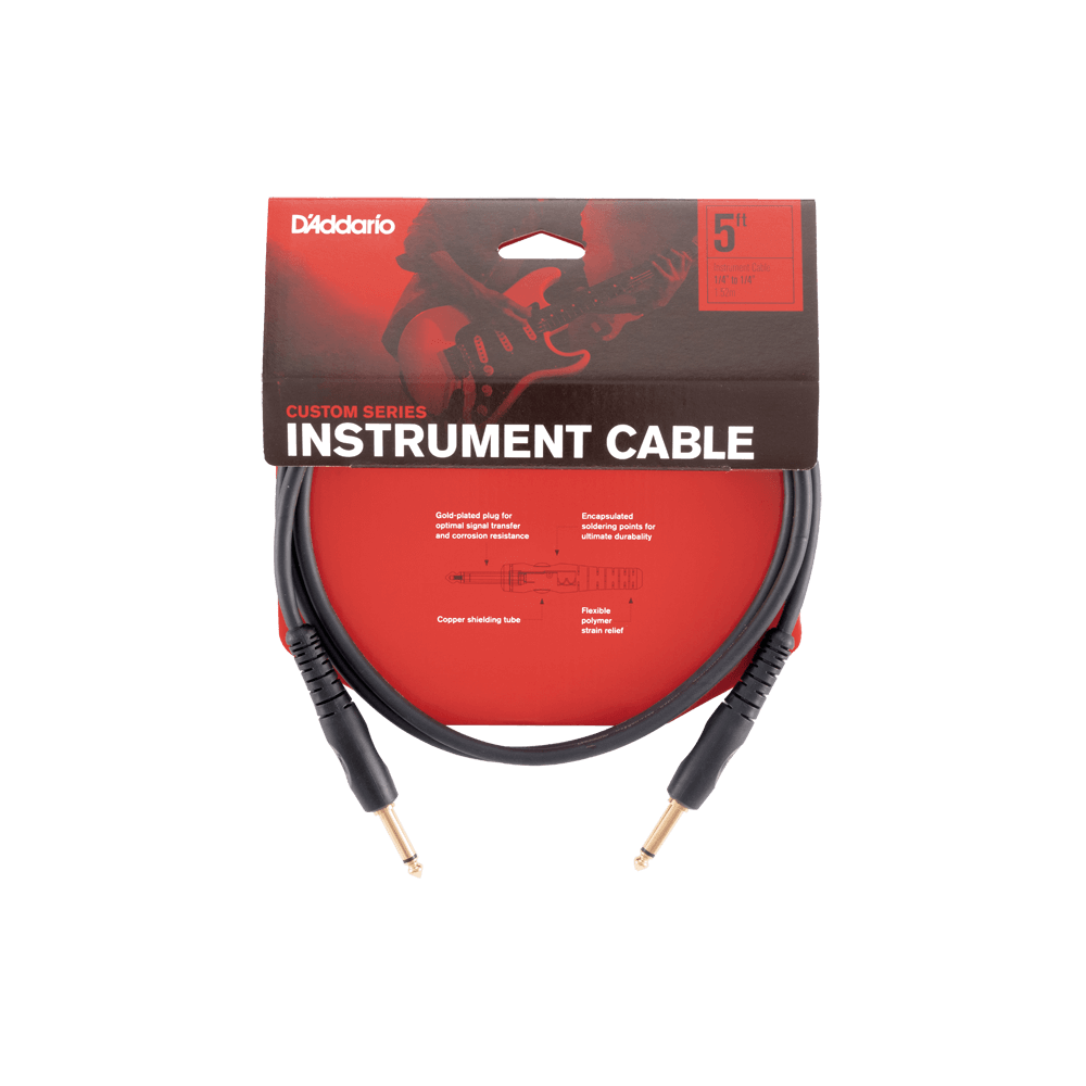 Custom Series Instrument Cable Straight to Straight, 5ft.