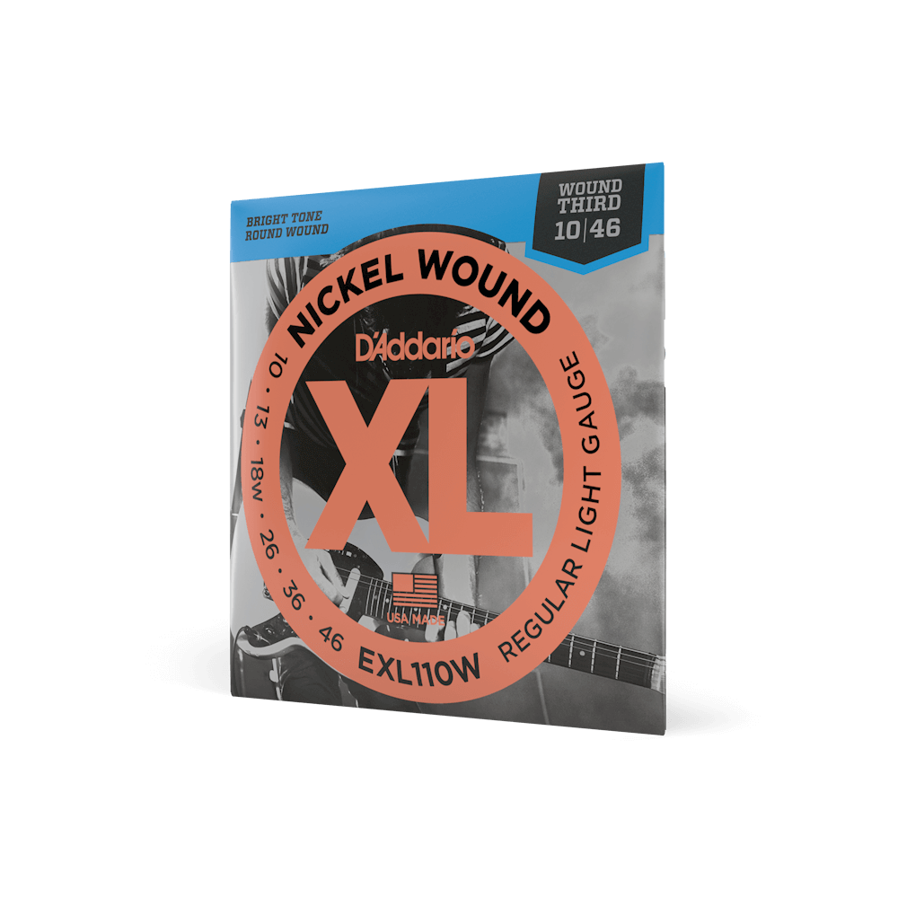 10-46 Regular Light Wound 3rd Electric Guitar Strings