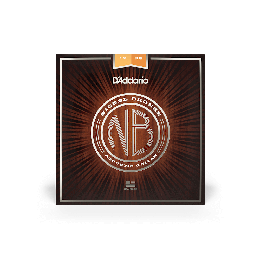 12-56 Light Top/Medium Bottom Acoustic Guitar Strings NB1256